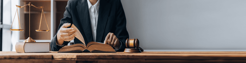Lawyer Reading Legal Books
